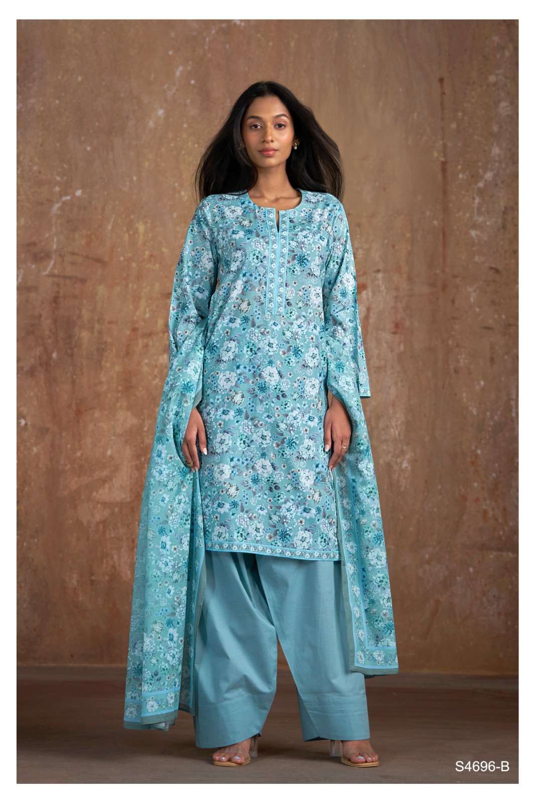 Ganga Fashion Qiana 4696 Cotton Dress Material Wholesale Surat - Amrah Wholesale