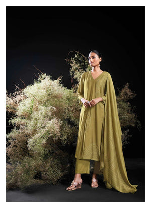 Ganga Fashion Qurini Premium Bemberg Silk Dress Material - Amrah Wholesale