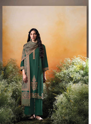 Ganga Fashion Raahee Pure Pashmina Jacquard Shawl Suit Set
