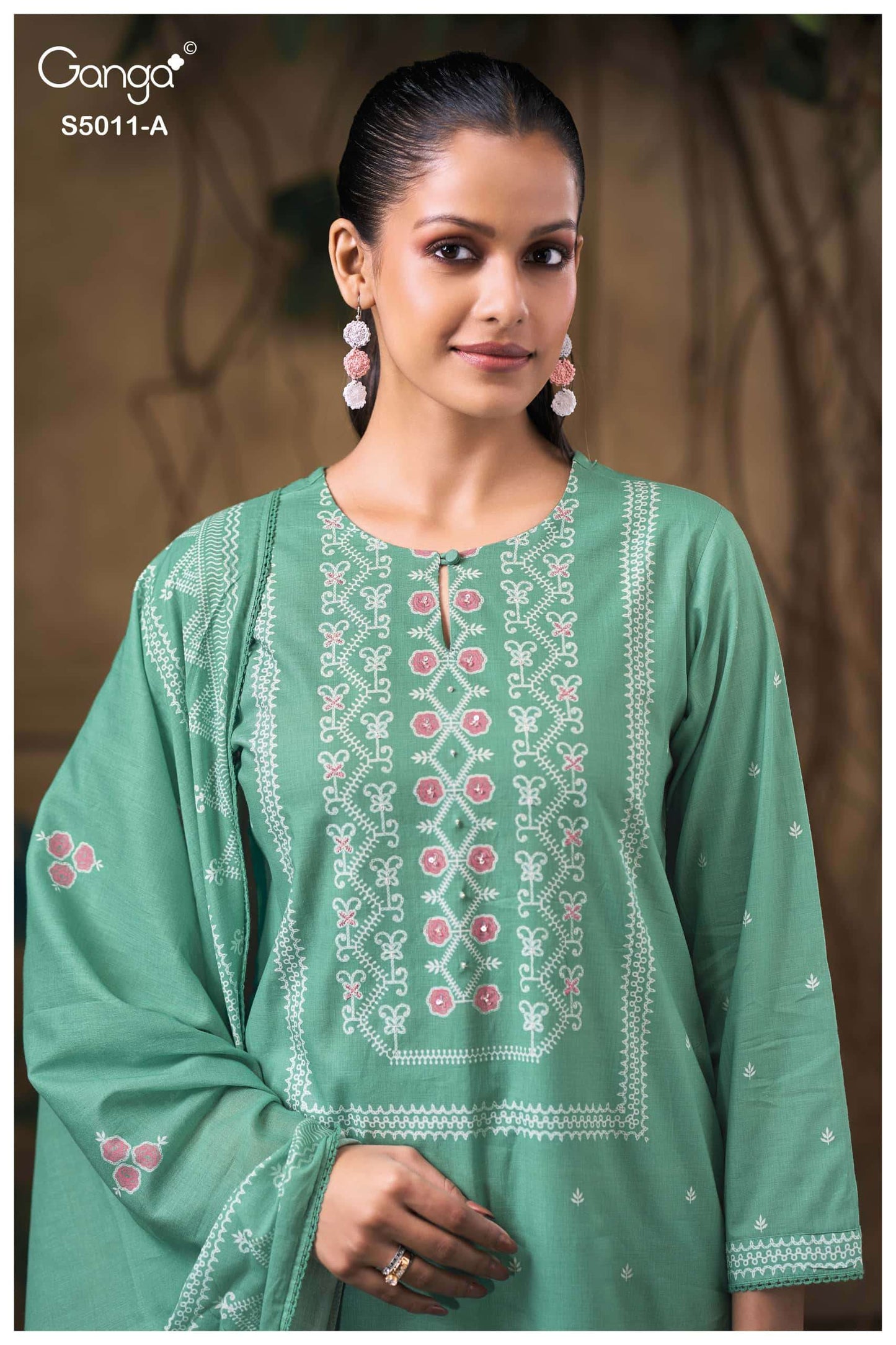 Ganga Fashion Rakul 5011 Premium Cotton Dress Material