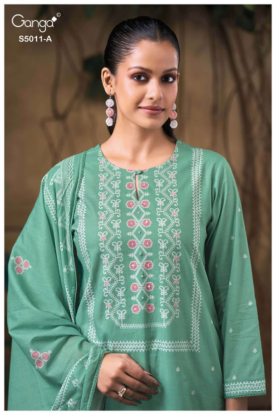 Ganga Fashion Rakul 5011 Premium Cotton Dress Material