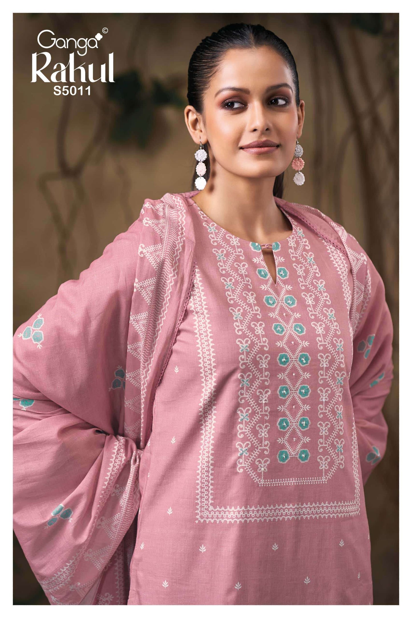Ganga Fashion Rakul 5011 Premium Cotton Dress Material