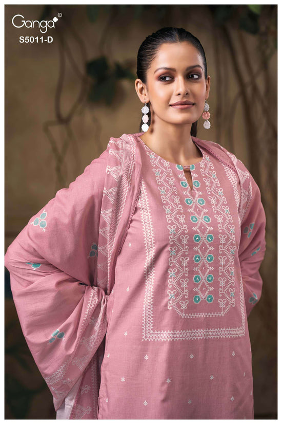 Ganga Fashion Rakul 5011 Premium Cotton Dress Material