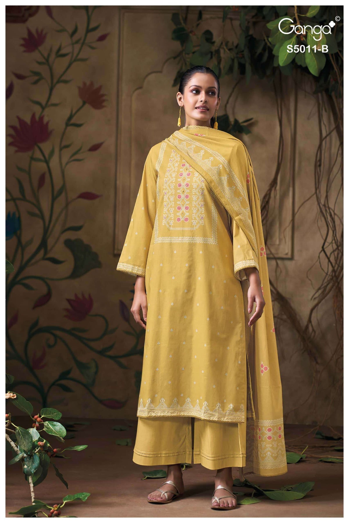 Ganga Fashion Rakul 5011 Premium Cotton Dress Material