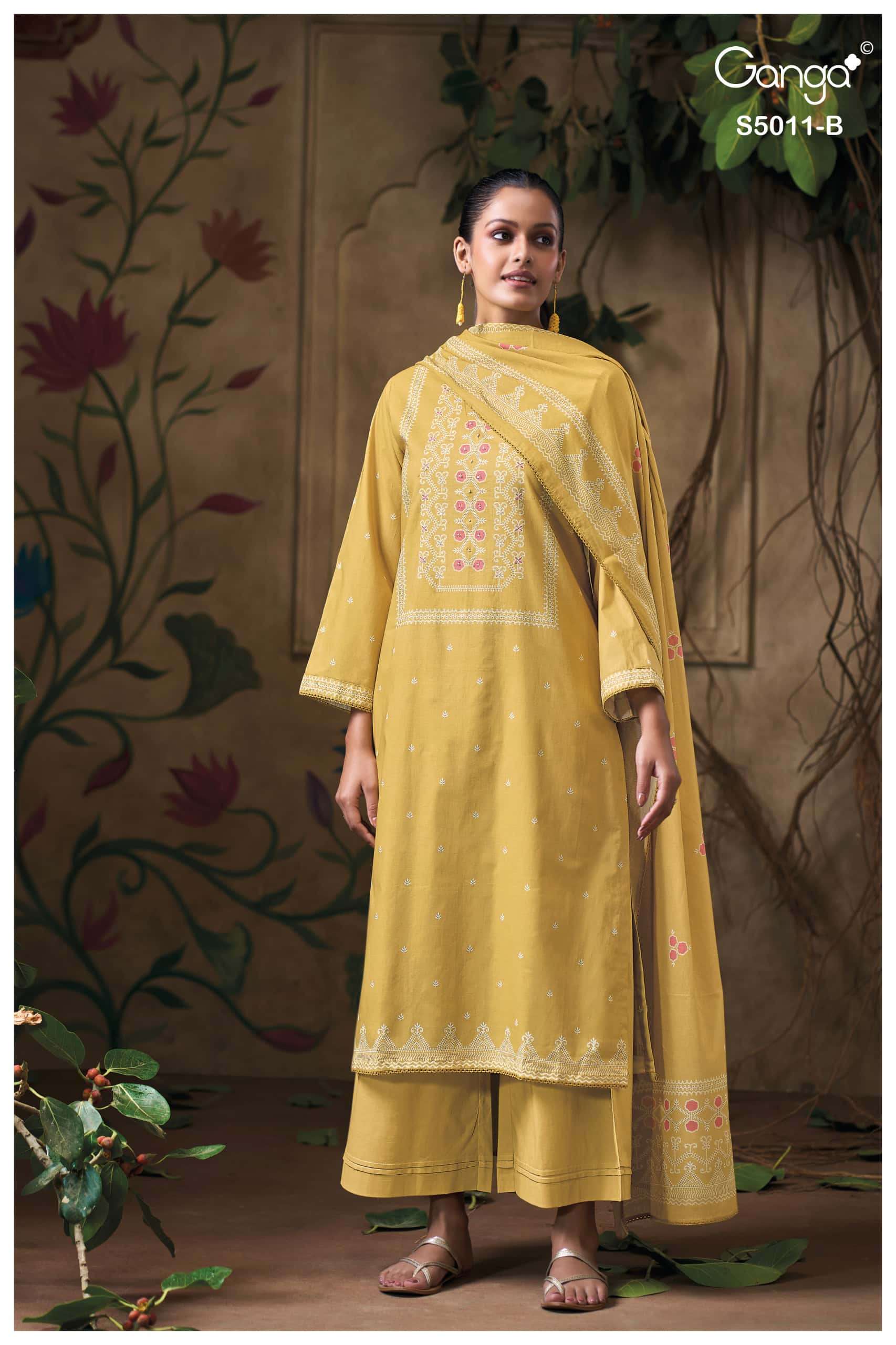 Ganga Fashion Rakul 5011 Premium Cotton Dress Material
