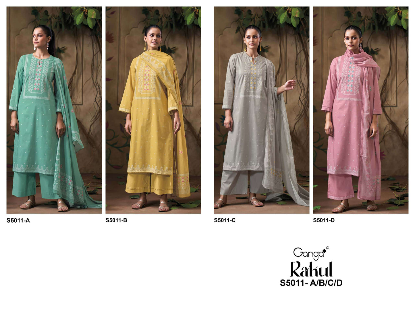 Ganga Fashion Rakul 5011 Premium Cotton Dress Material