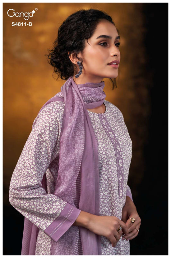 Ganga Fashion Ramya 4811 Cotton Dress Material - Amrah Wholesale