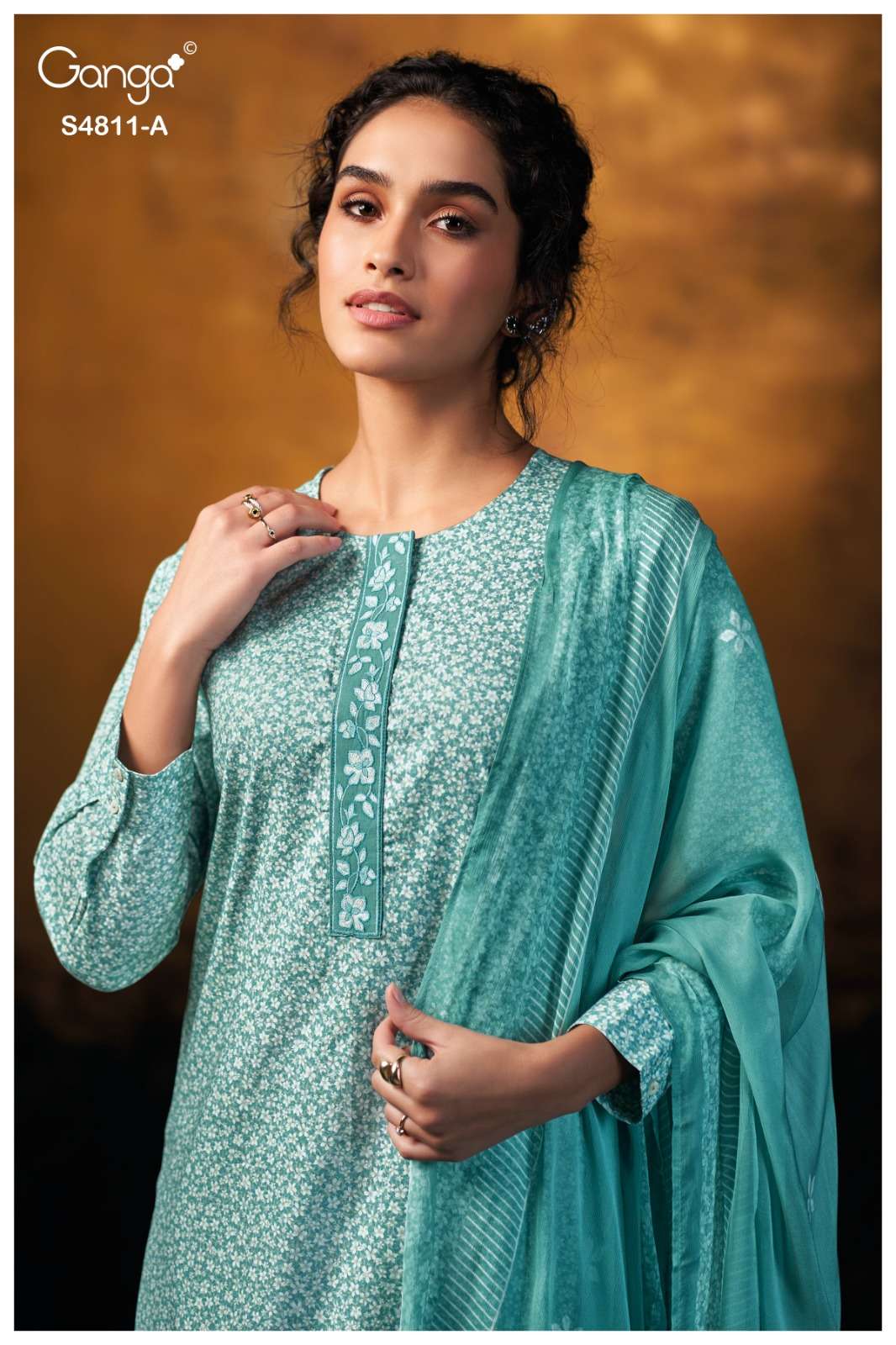 Ganga Fashion Ramya 4811 Cotton Dress Material - Amrah Wholesale