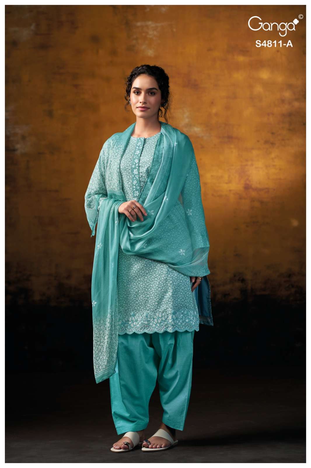 Ganga Fashion Ramya 4811 Cotton Dress Material - Amrah Wholesale