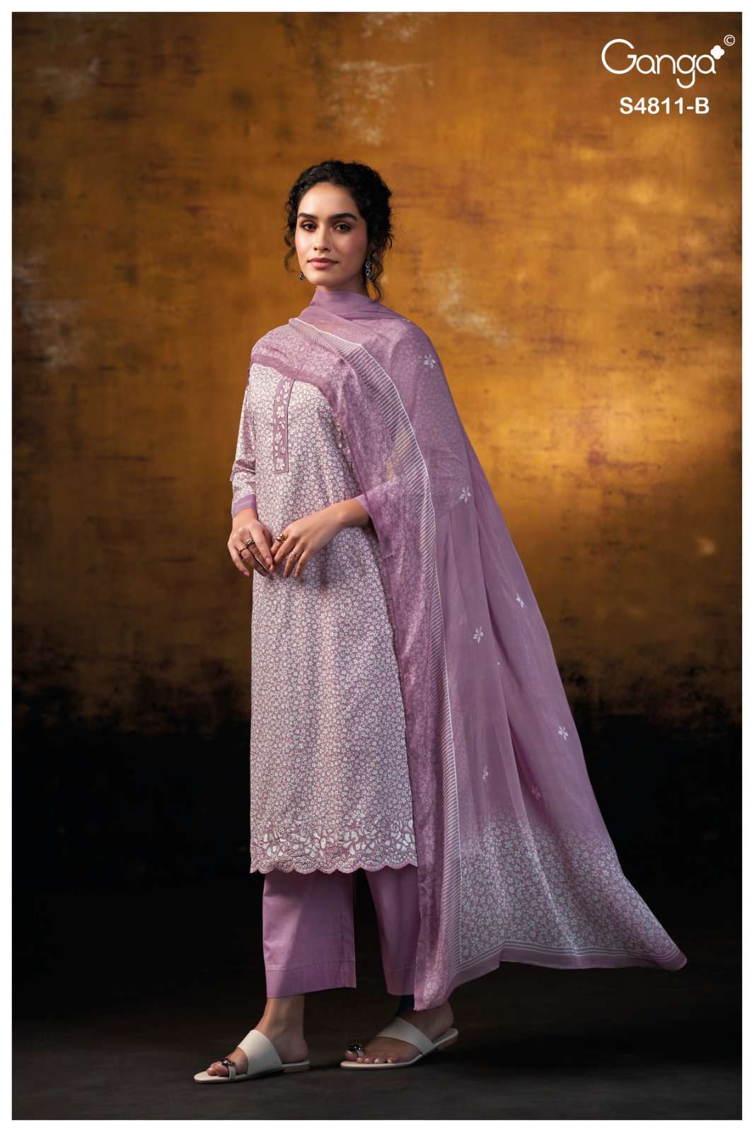Ganga Fashion Ramya 4811 Cotton Dress Material - Amrah Wholesale