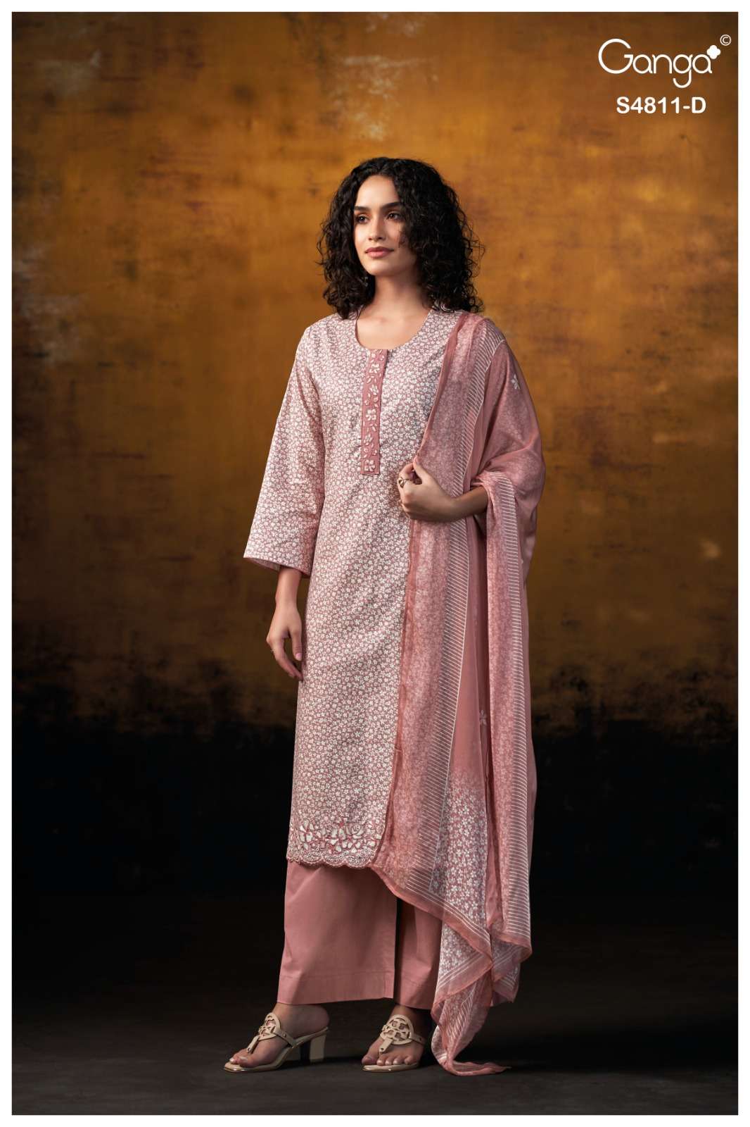 Ganga Fashion Ramya 4811 Cotton Dress Material - Amrah Wholesale