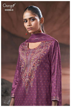 Ganga Fashion Renaya 5099 Cotton Satin Dress Material