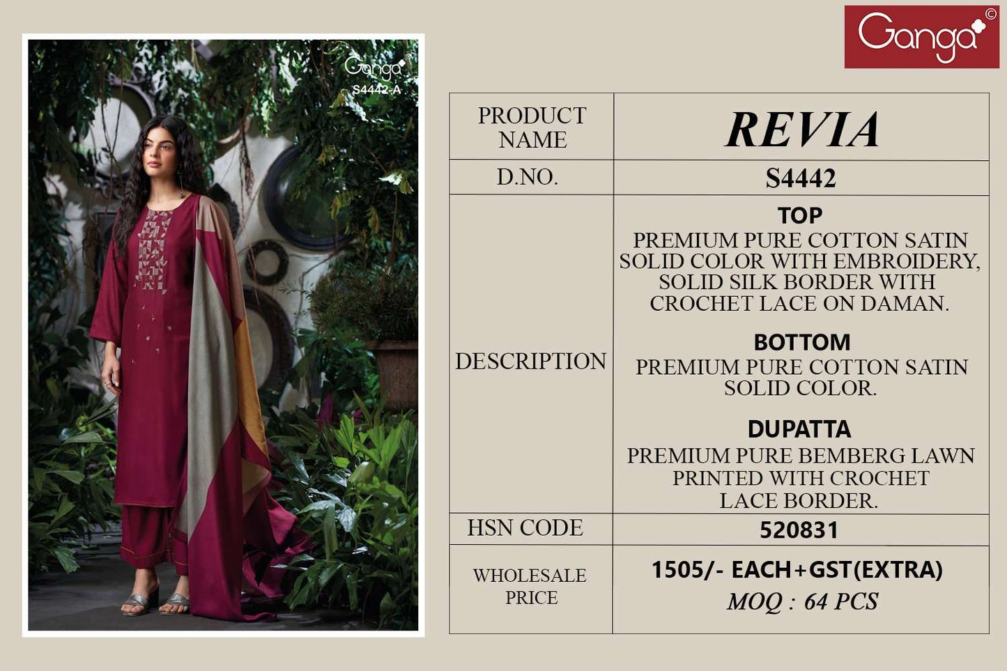 Ganga Fashion Revia 4442