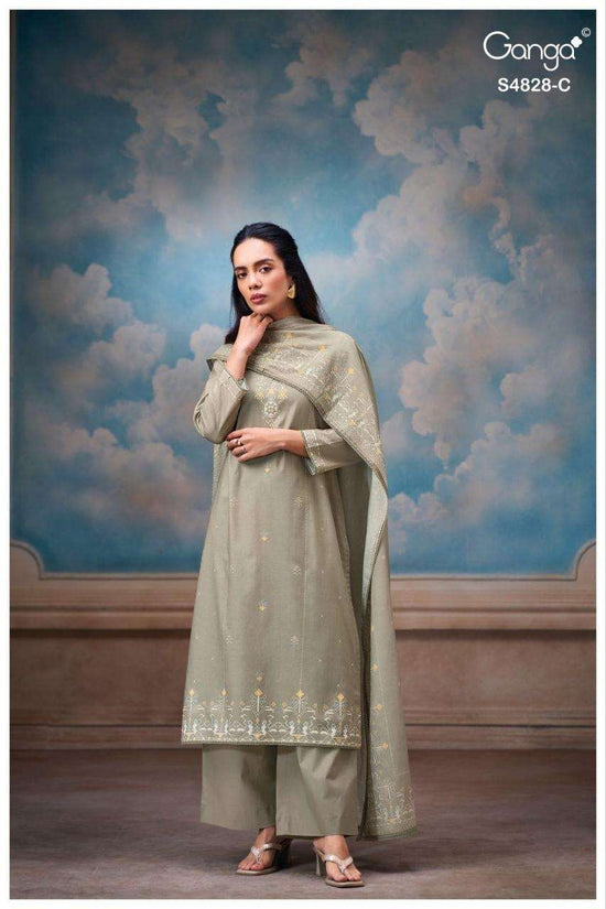 Ganga Fashion Riyanshi 4828 Premium Cotton Dress Material - Amrah Wholesale
