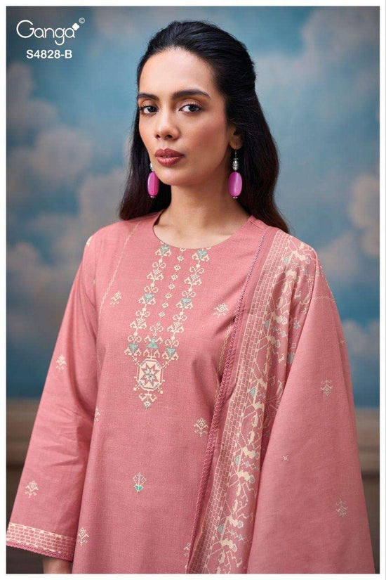 Ganga Fashion Riyanshi 4828 Premium Cotton Dress Material - Amrah Wholesale