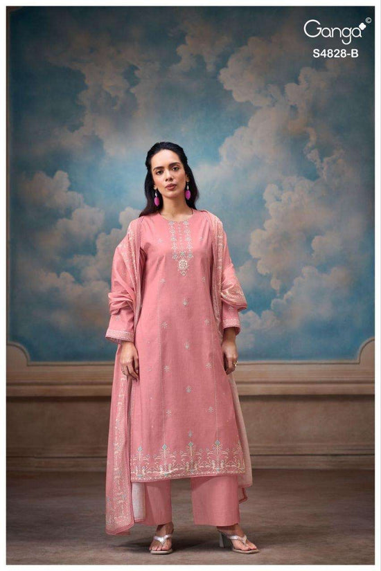 Ganga Fashion Riyanshi 4828 Premium Cotton Dress Material - Amrah Wholesale