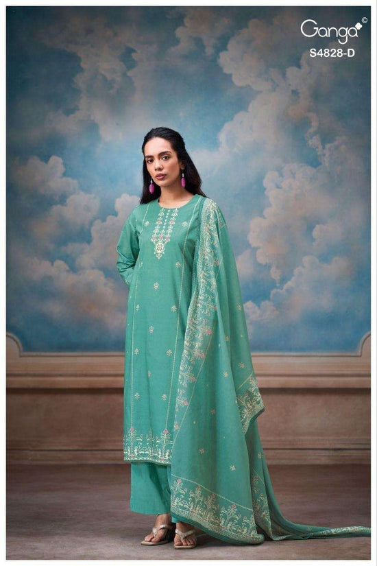 Ganga Fashion Riyanshi 4828 Premium Cotton Dress Material - Amrah Wholesale