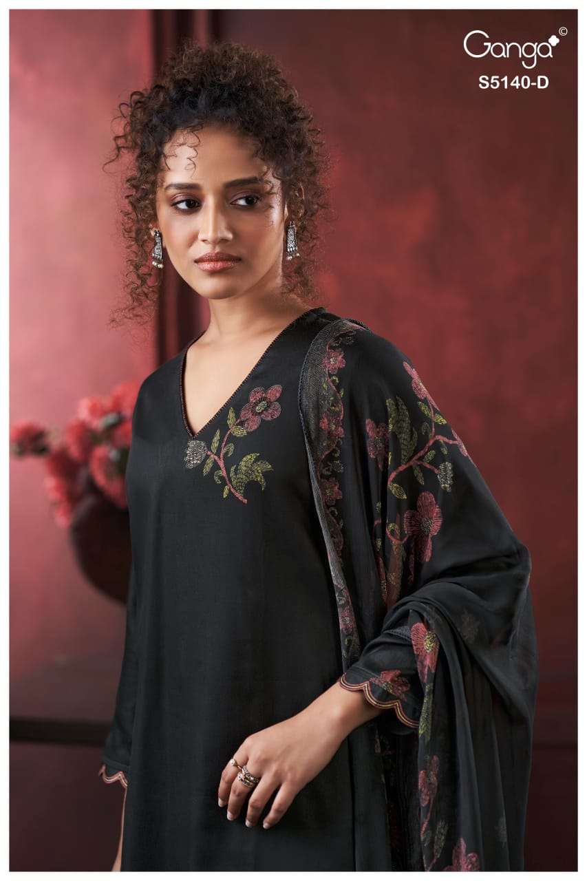 Ganga Fashion Romina 5140 Premium Cotton Satin Dress Material