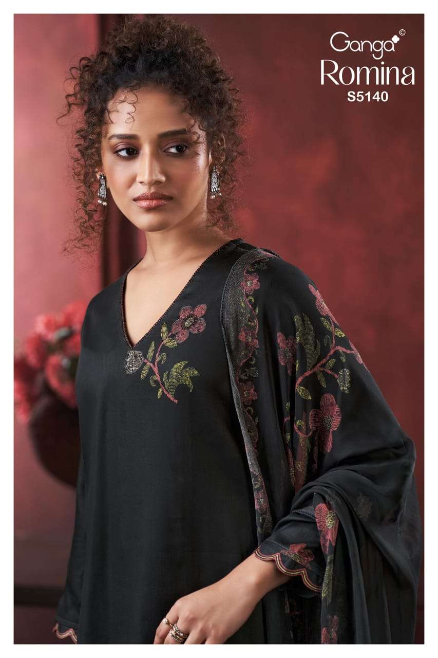 Ganga Fashion Romina 5140 Premium Cotton Satin Dress Material