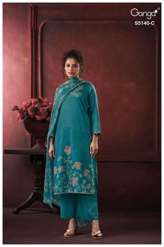 Ganga Fashion Romina 5140 Premium Cotton Satin Dress Material