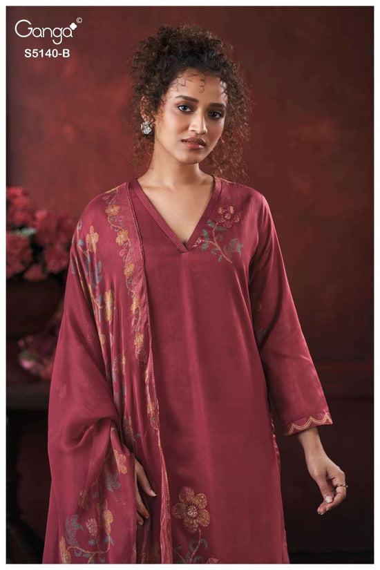 Ganga Fashion Romina 5140 Premium Cotton Satin Dress Material