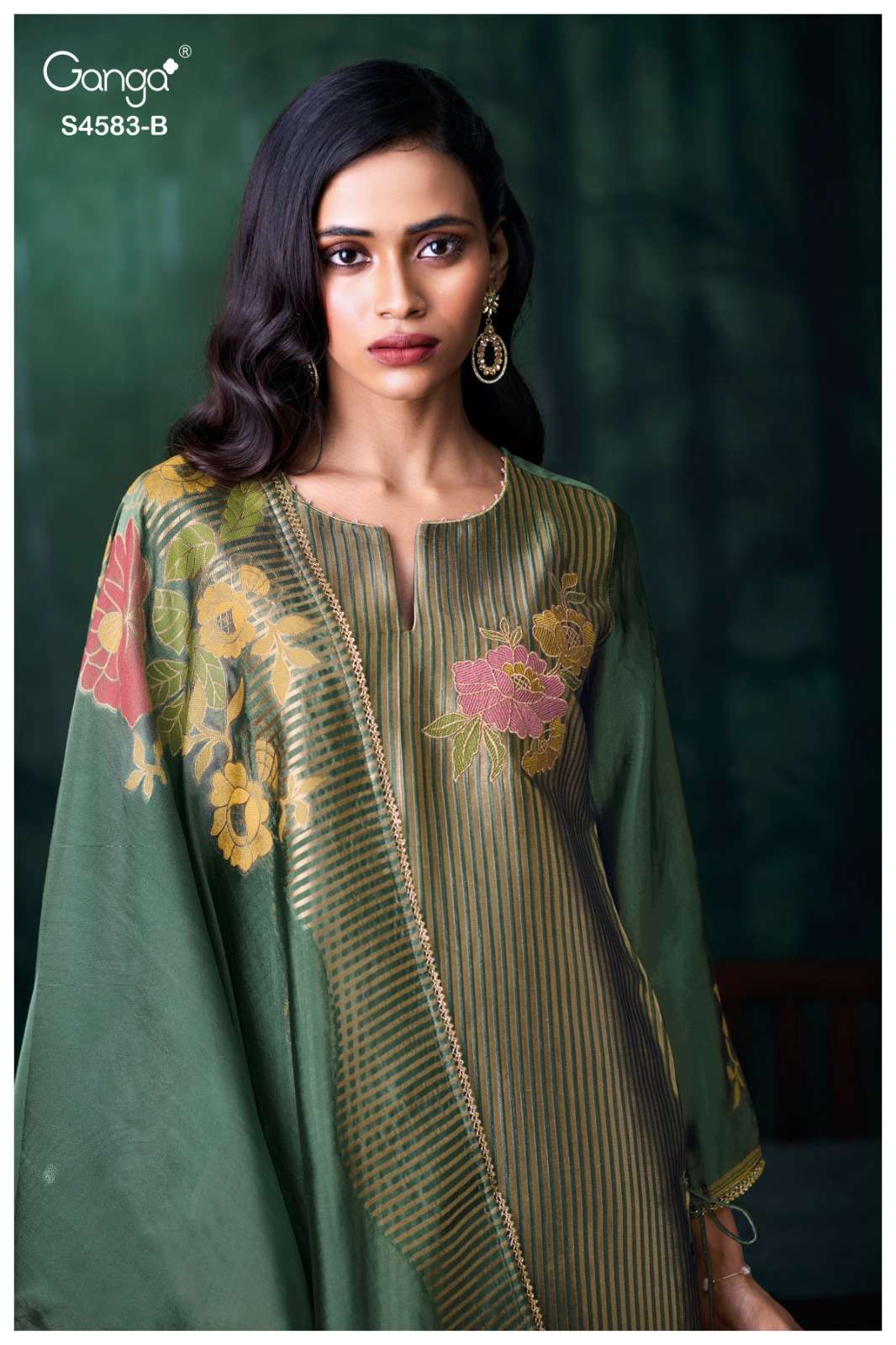 Ganga Fashion Rostha 4583 Pure Viscose Woven Silk Jacquard Designer Dress Material