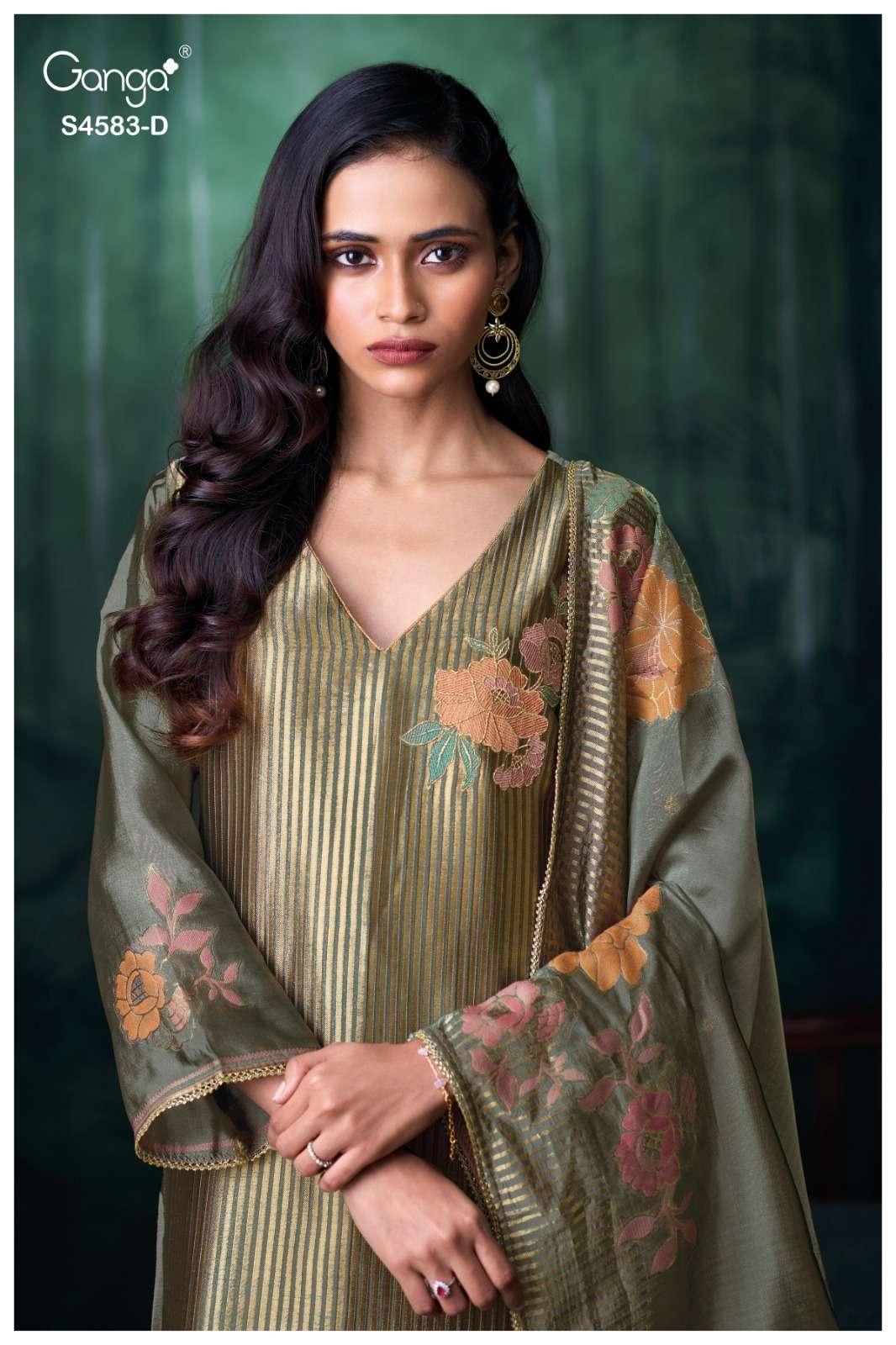 Ganga Fashion Rostha 4583 Pure Viscose Woven Silk Jacquard Designer Dress Material