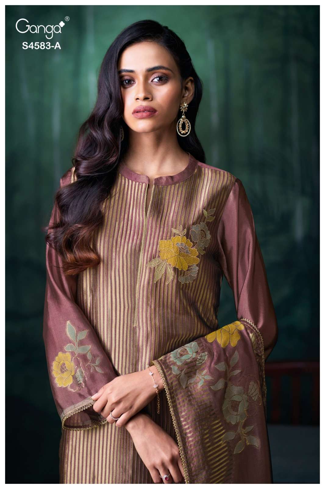 Ganga Fashion Rostha 4583 Pure Viscose Woven Silk Jacquard Designer Dress Material