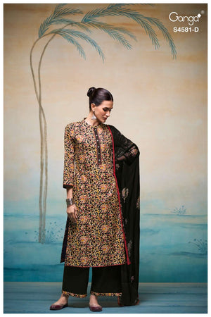 Ganga Fashion Ruby 4518 Premium Cotton Dress Material - Amrah Wholesale