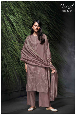 Ganga Fashion Ruhna Pure Wool Pashmina Pakistani Suit