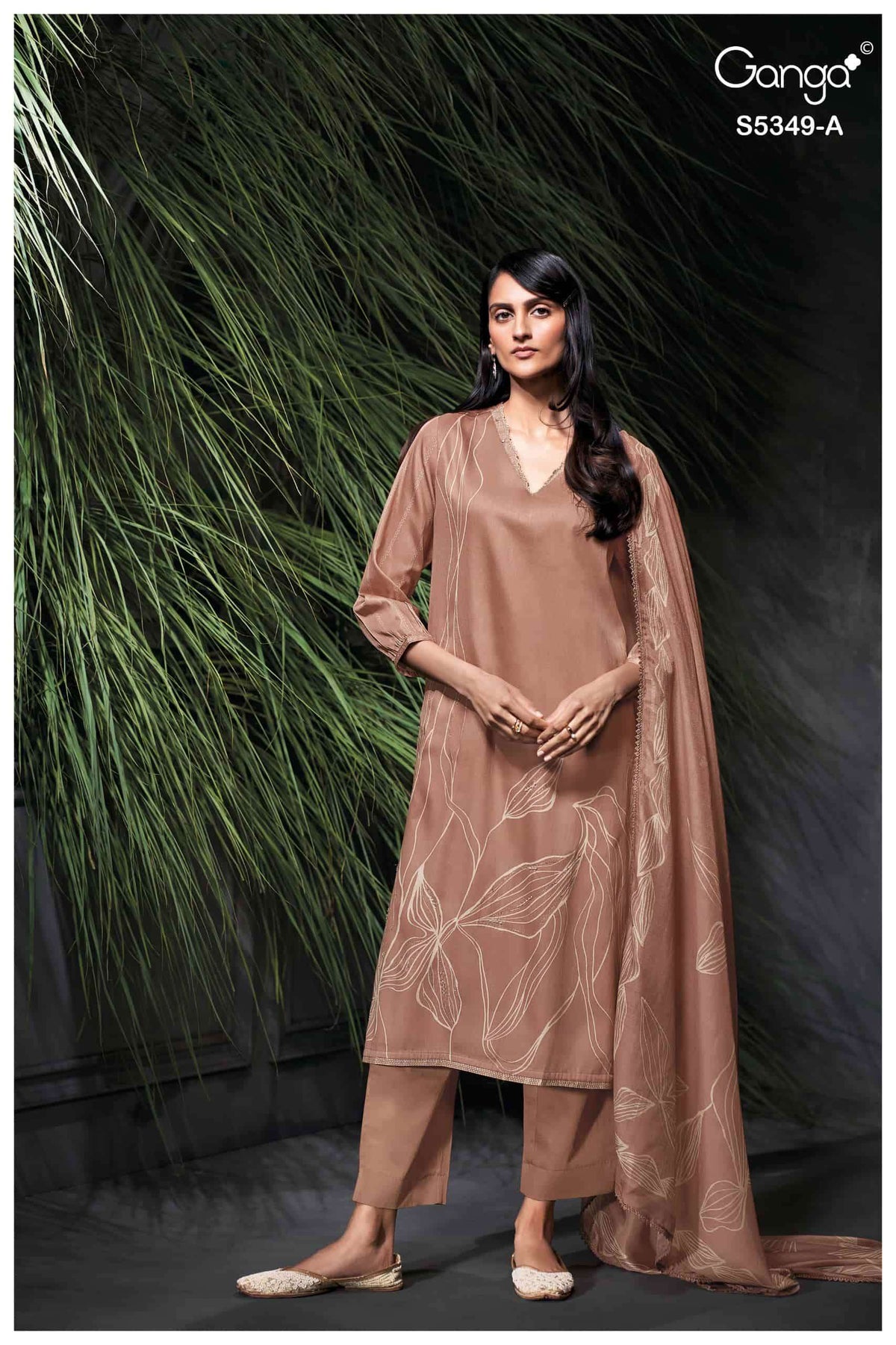 Ganga Fashion Ruhna Pure Wool Pashmina Pakistani Suit