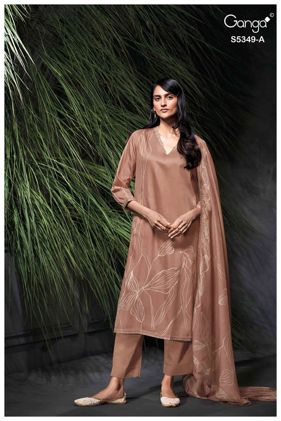 Ganga Fashion Ruhna Pure Wool Pashmina Pakistani Suit