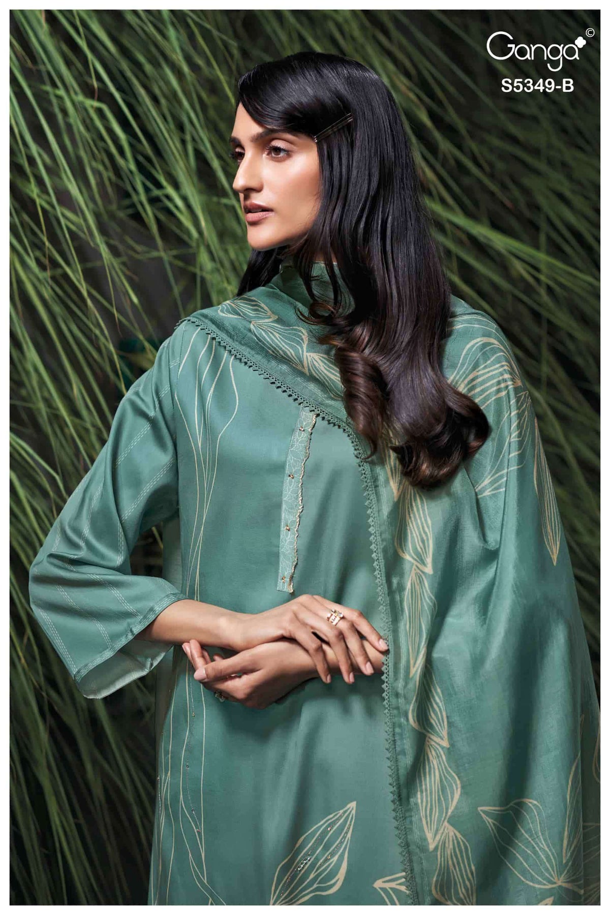 Ganga Fashion Ruhna Pure Wool Pashmina Pakistani Suit