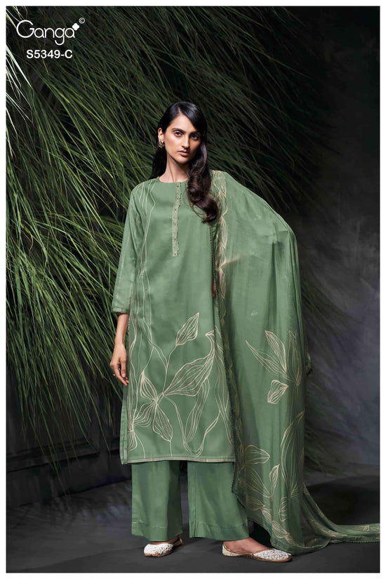 Ganga Fashion Ruhna Pure Wool Pashmina Pakistani Suit