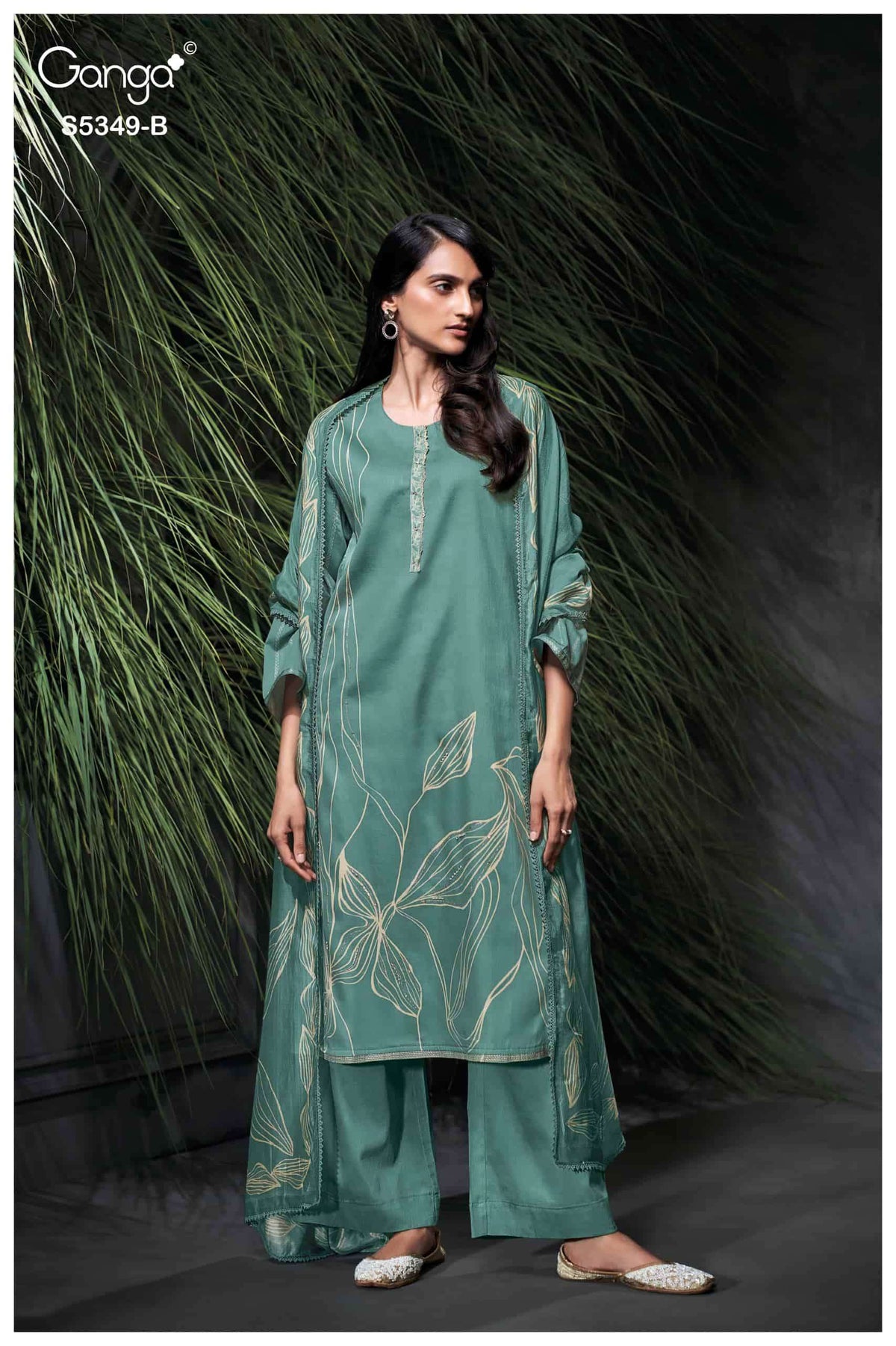 Ganga Fashion Ruhna Pure Wool Pashmina Pakistani Suit