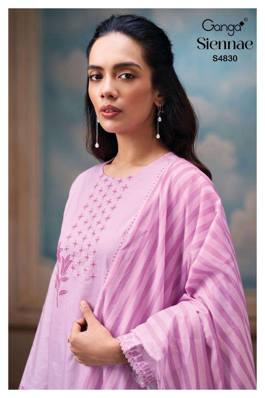 Ganga Fashion Siennae 4830 Premium Cotton Dress Material