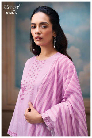 Ganga Fashion Siennae 4830 Premium Cotton Dress Material - Amrah Wholesale