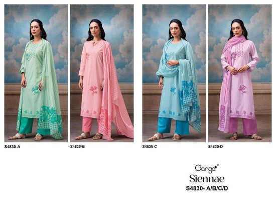 Ganga Fashion Siennae 4830 Premium Cotton Dress Material - Amrah Wholesale