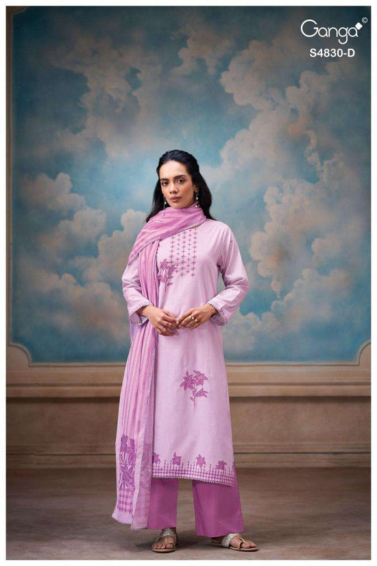 Ganga Fashion Siennae 4830 Premium Cotton Dress Material - Amrah Wholesale
