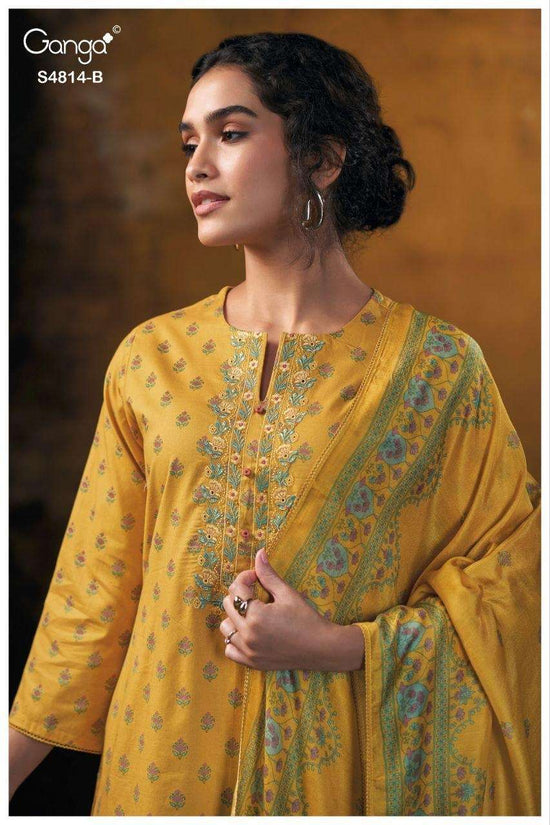 Ganga Fashion Sravanthi 4814 Premium Cotton Dress Material - Amrah Wholesale