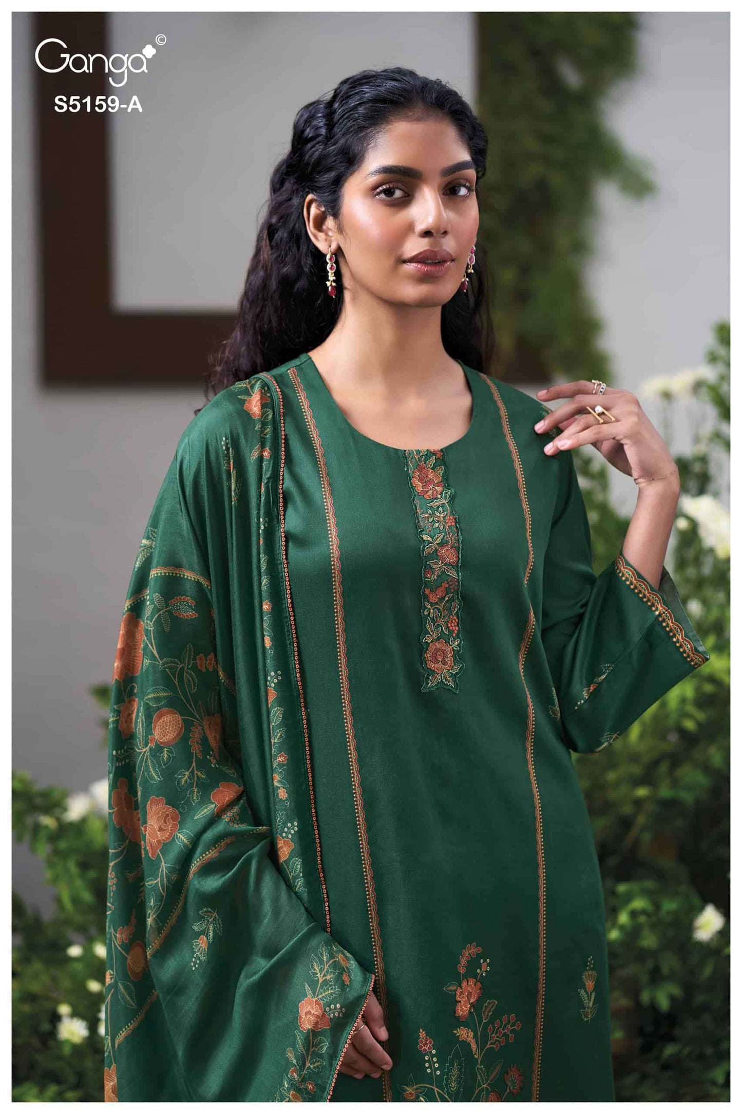 Ganga Fashion Sukriti 5159 Premium Cotton Satin Dress Material