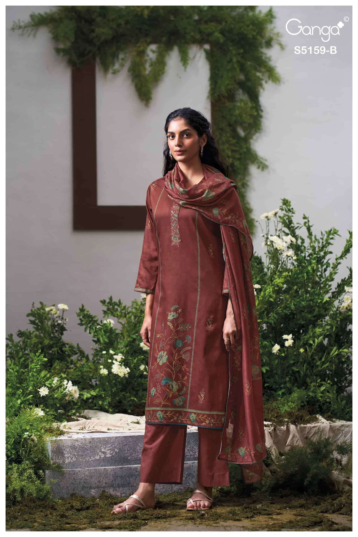Ganga Fashion Sukriti 5159 Premium Cotton Satin Dress Material