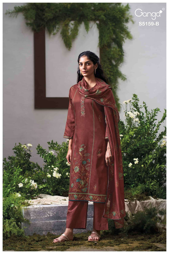 Ganga Fashion Sukriti 5159 Premium Cotton Satin Dress Material