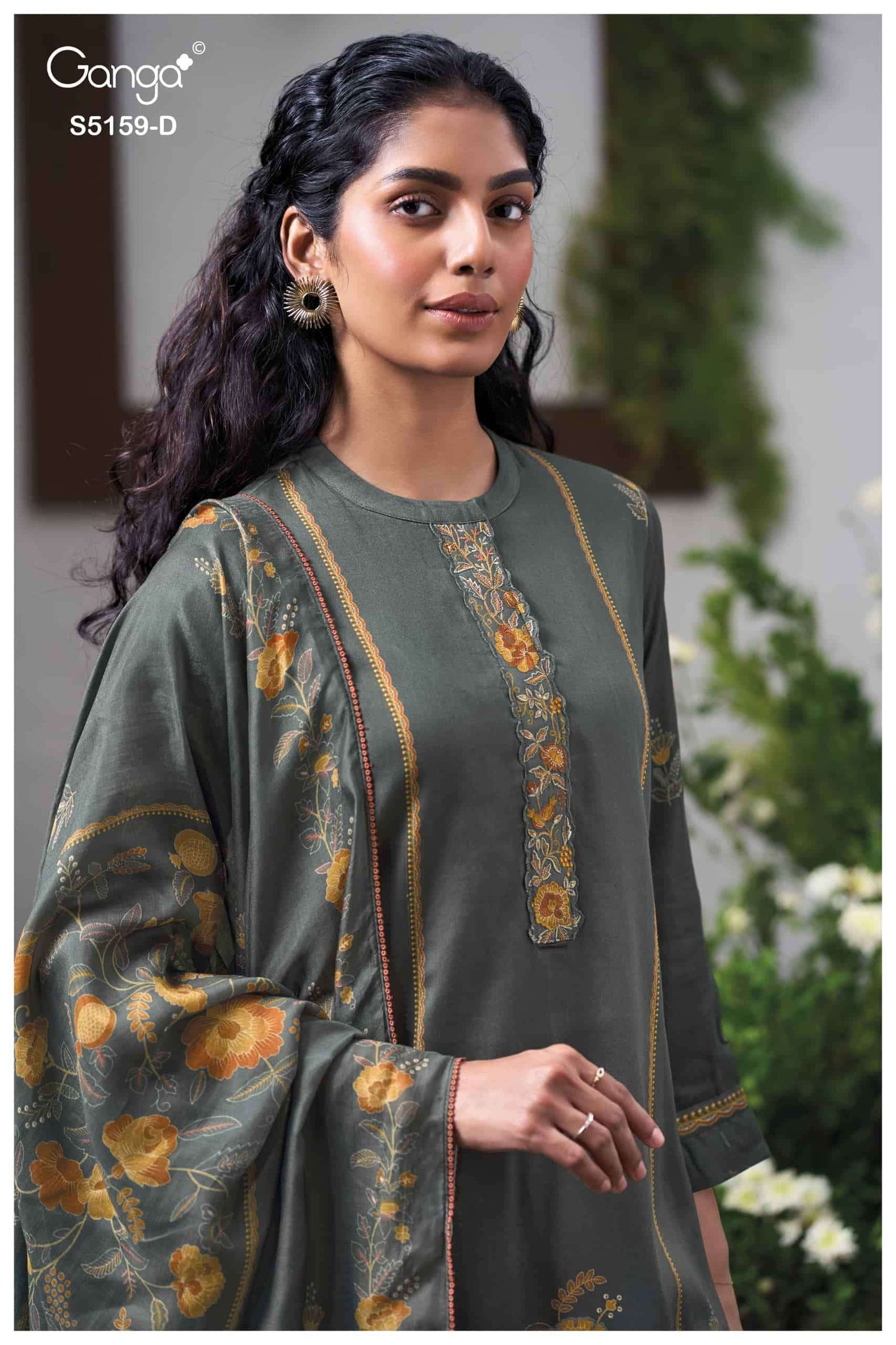Ganga Fashion Sukriti 5159 Premium Cotton Satin Dress Material