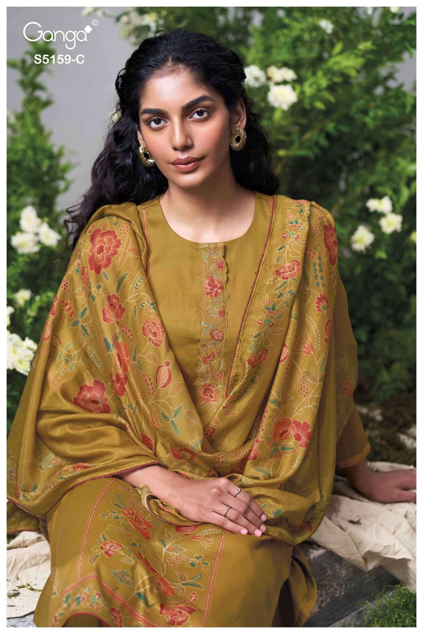Ganga Fashion Sukriti 5159 Premium Cotton Satin Dress Material