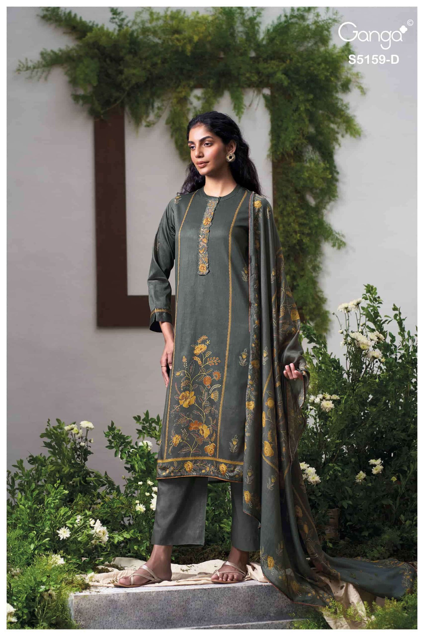 Ganga Fashion Sukriti 5159 Premium Cotton Satin Dress Material