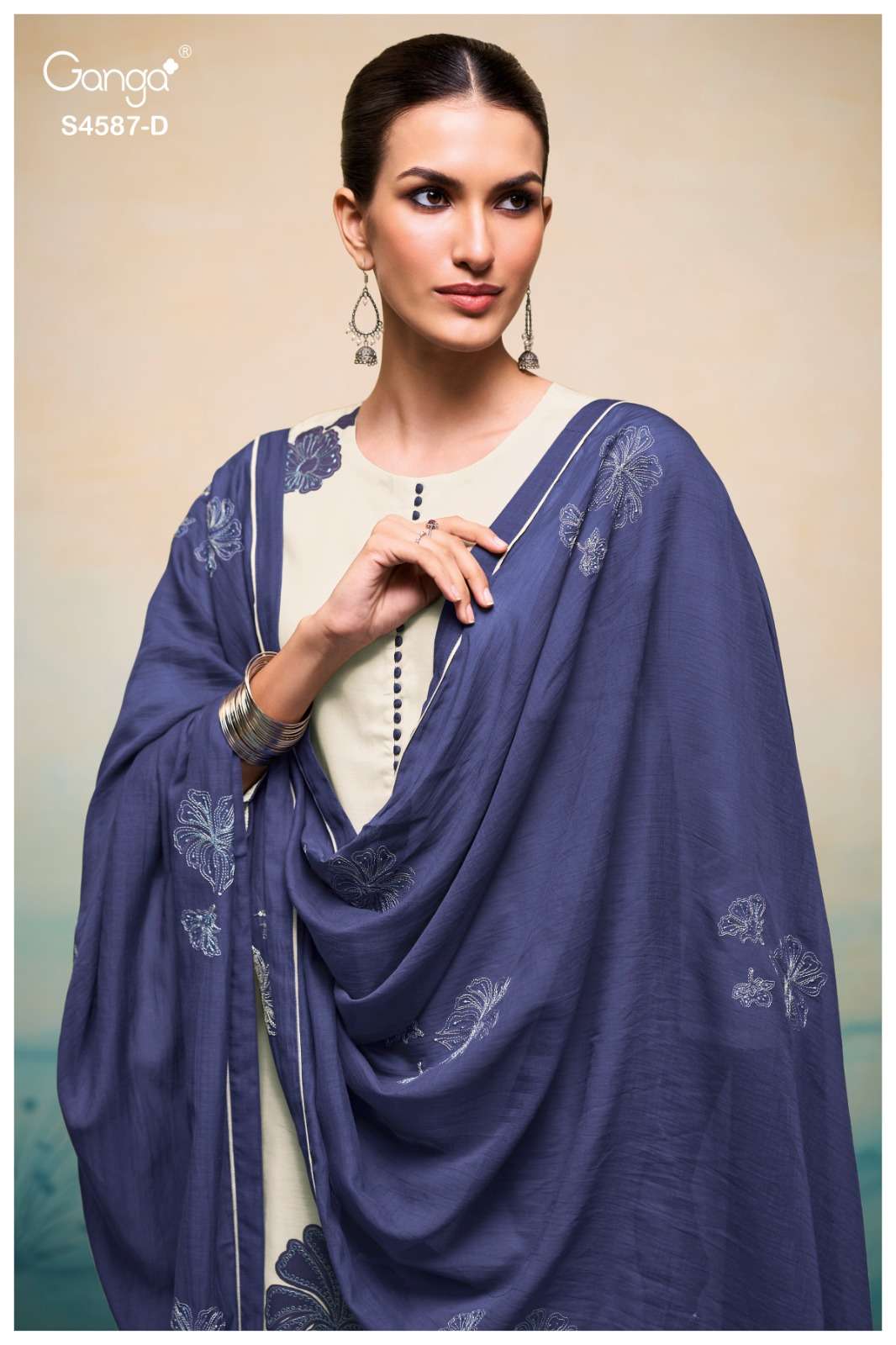 Ganga Fashion Sylvie 4587 Bemberg Dress Material - Amrah Wholesale
