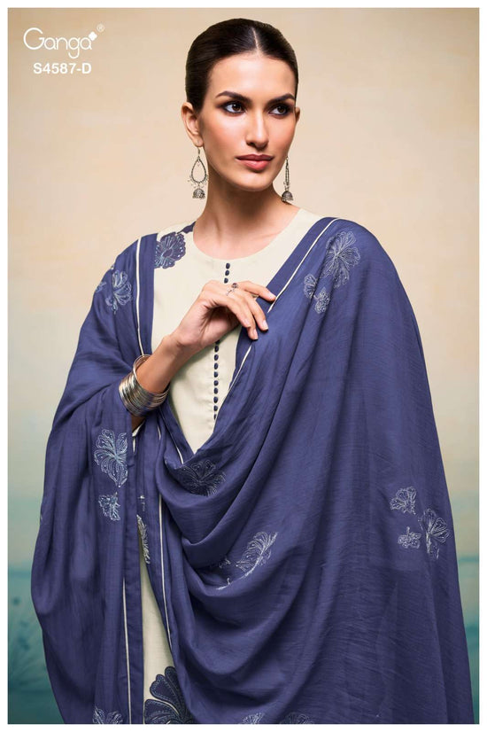 Ganga Fashion Sylvie 4587 Bemberg Dress Material - Amrah Wholesale