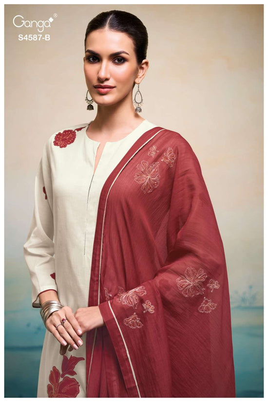 Ganga Fashion Sylvie 4587 Bemberg Dress Material - Amrah Wholesale