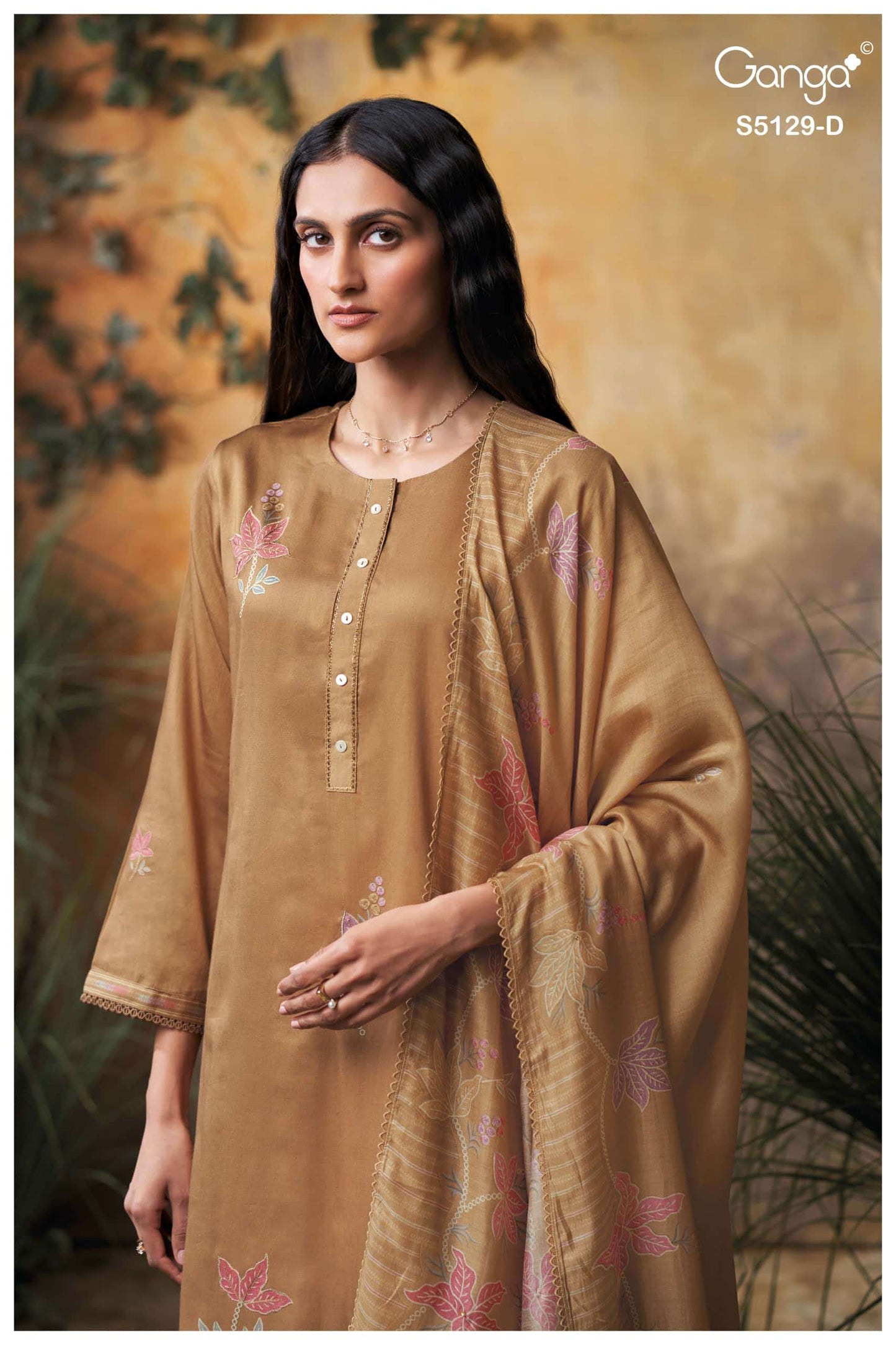 Ganga Fashion Tanisha 5129 Premium Cotton Satin Dress Material